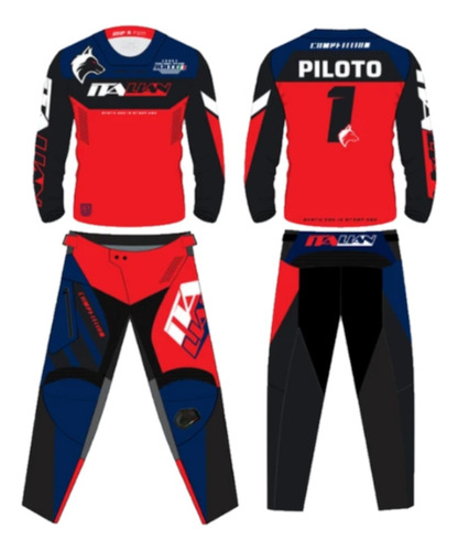 Conjunto Calça/camisa Personalizada Trilha Motocross Italian