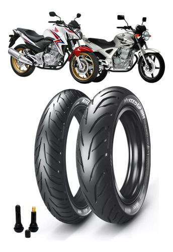 Par Pneu 110/70-17 + 140/70-17 Ira Masked Honda Cb 300 R