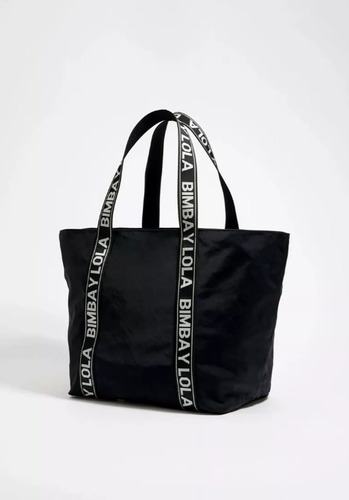 Bolso De Hombro Popular De Binba Y Lola Negro Lisa Níquel Negro