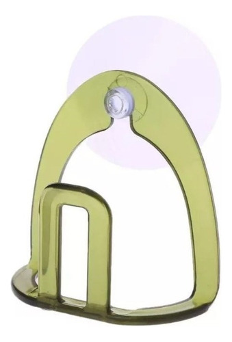 Soporte Para Esponja Jabon Baño Pileta Fregadero Adhesivo Color Verde Oscuro