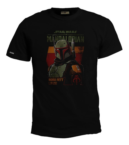 Camiseta Star Wars Mandalorian Poster Comics Bto