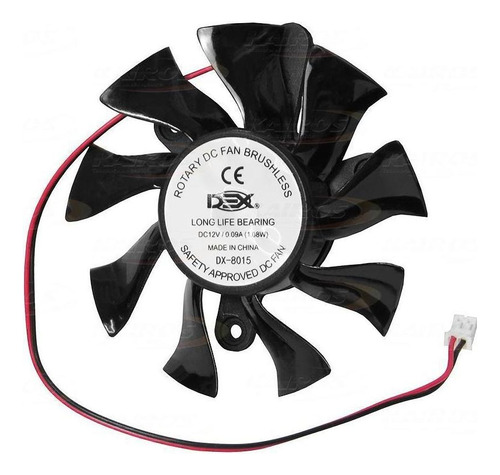 Cooler Fan Placa De Video Nvidia/amd/intel 75mm Dex Dx-8015