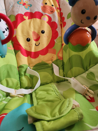 Silla Mecedora. Fisher Price. Saltarin. Bouncer Verde Lima Amigos De La Naturaleza (Usado)