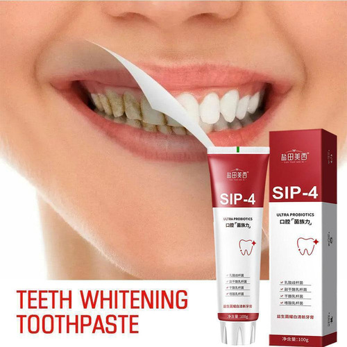 Pasta Dental De Probióticos Blanqueadora Sip-4, 2 Unidades