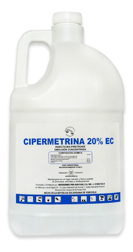 Imagen 1 de 1 de Insecticida Cipermetrina 20% Ec Por Litro, Galón Y Al Mayor
