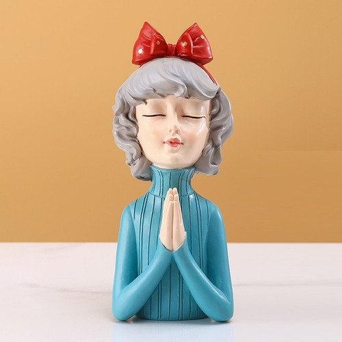 Escultura De Estilo Nórdico Para Mujer, Estatua Para