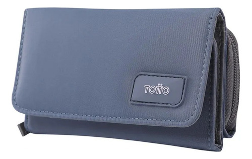Totto Cartera De Mujer Con Monedero Y Bloqueo Rfid Varuna232 Color Gris