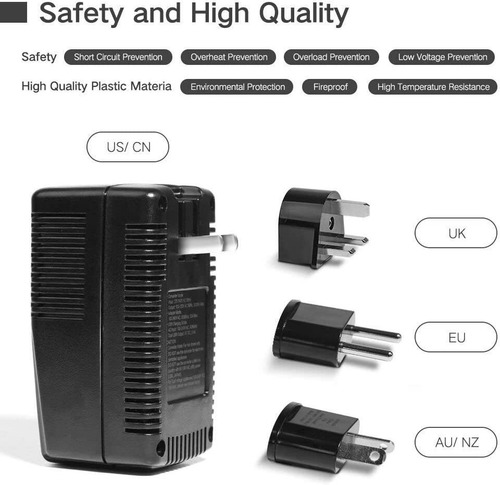Convertidor De Voltaje Doace C11 2000w De 220v A 110v + Usb