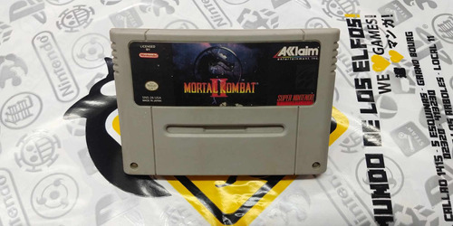 Mortal Kombat 2 Cartucho Super Famicom Snes