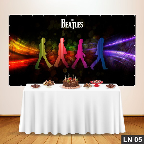 Imagem 5 de 5 de Anos 60 Painel 2,50x1,50m Festa Banner Aniversário Decoração