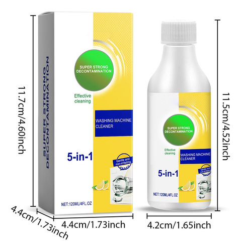 Nombre Del Producto: Limpiador Para Lavadora, 120 Ml