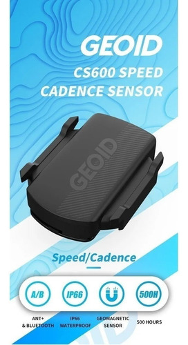 Bicicleta Geoid Ant+ con sensor de velocidad y cadencia, Bluetooth, color negro