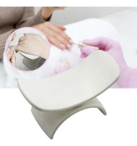 Cojín Para Reposabrazos De Uñas En Forma De U, Accesorios Color Blanco Porta-servilletas