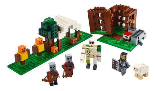 Lego Minecraft 21159 El Puesto De Saqueadores 303 Piezas