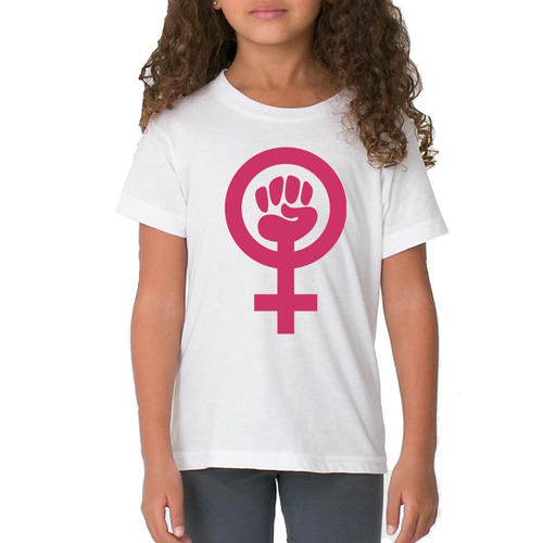 Remera De Niño Feminista Poder Femenino Power Girl Fuerza