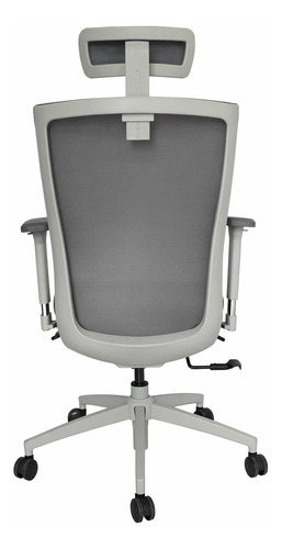 Sillón Ejecutivo Respaldo Alto Ohe-95 Malla-gris Brazos 4d