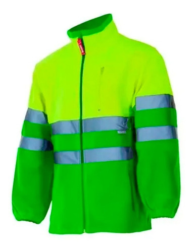 Campera Polar Amarillo / Verde C/reflectivo - Mundo Trabajo