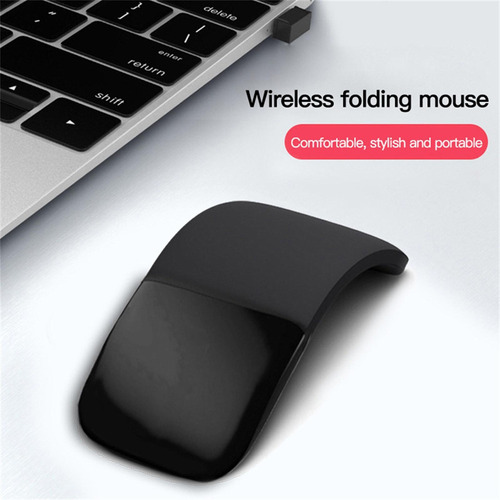 2.4g Wireless Touch Mouse Silent Click Mini Curved Folding