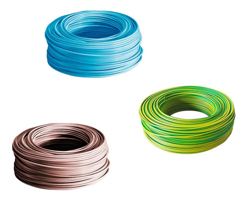 Pack Cable 6mm Celeste+ Marron+ V. Amarillo X100mts Prysmian