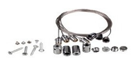 Imagen 3 de 5 de Paq 10 Kit De Suspension Para Colgar Panel Led Accesorios