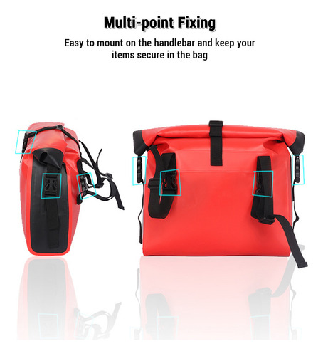 Bolsa De Bicicleta, Manillar Impermeable Para Bolsa