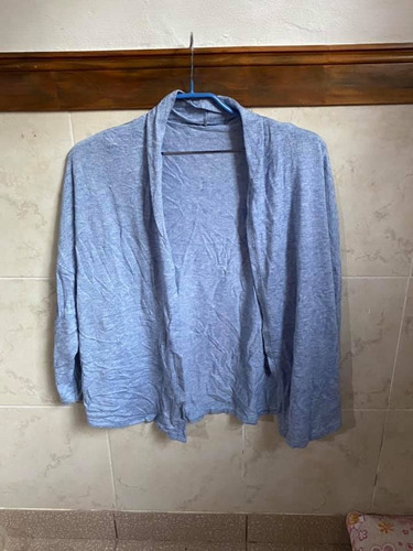 Sweater Saquito Saco De Hilo | Azul Acero | Manga Larga