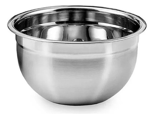 Tigela Bowl Cumbuca Saladeira 18cm Funda Bater Bolo Pão Inox