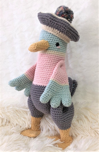 Muñeco A Crochet Amigurumi Modelo James Pato Pica Pau