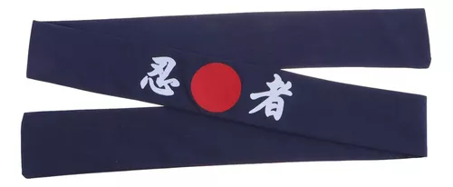 Faixa Japonesa Hachimaki para Sushiman Ninja - Preto - Hachi8