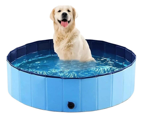 Piscina Circular Para Mascotas Portátil - Pet Tub 120x30cm