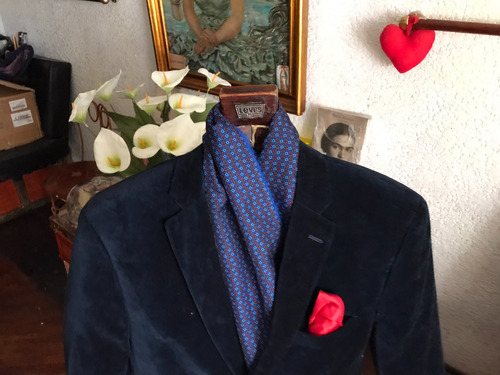 Tommy Hilfiger Jacket Blazer 100 % Cotton Azul Lisa 42r (Usado)