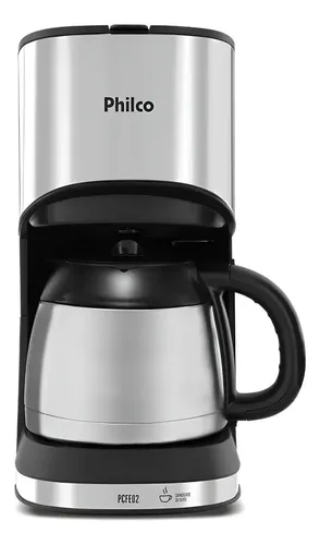 Cafeteira Elétrica Philco 30 Cafés Jarra Térmica Inox -127v Preto