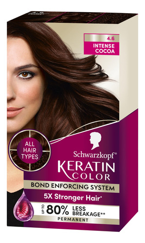 Tinte Para El Cabello Schwarzkopf Keratin Color 4.6 Intense