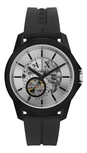 Reloj Armani Exchange Automático Hombre Ax1726 Color de la correa Negro Color del bisel Negro Color del fondo Plateado