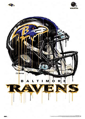 Trends International Nfl Baltimore Ravens - Drip Helmet 20 W