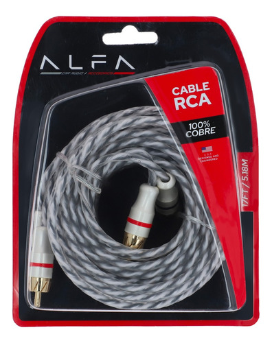 Cable Rca 100% Cobre Ofc 5.10 Mts Conector Cobre