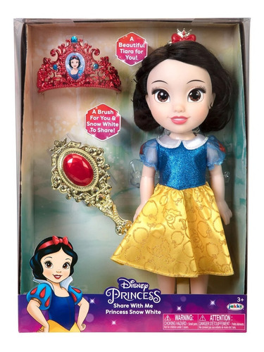 Princesa Disney Blanca Nieves Con Sus Accesorios, 40cm