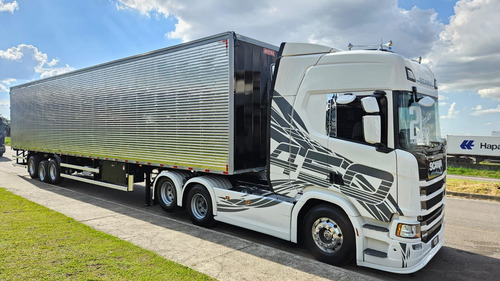 Scania R450 6x2 Highline Ano 21 Aut + Baú 0km 30 Plts S/pneu