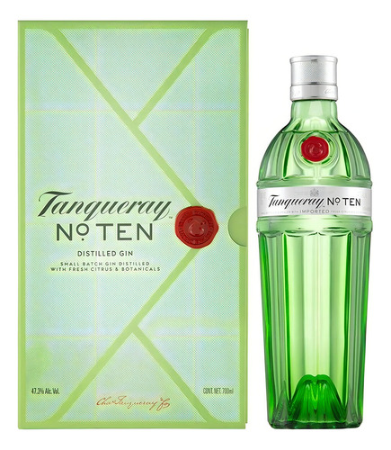 Pack De 12 Ginebra Tanqueray Ten C/estuche 700 Ml