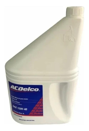 Aceite Mineral 15w40 4 Litros Acdelco 98552945