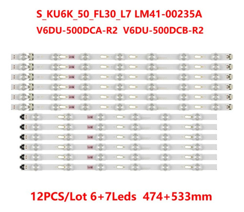 Tiras Led Samsung 50 (originales) Ue50mu Servitec Newton 98