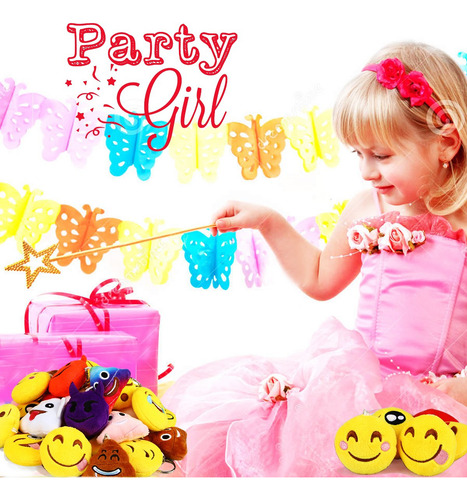 Llavero Party Favors Dreampark Con Emoticonos, Paquete De 10