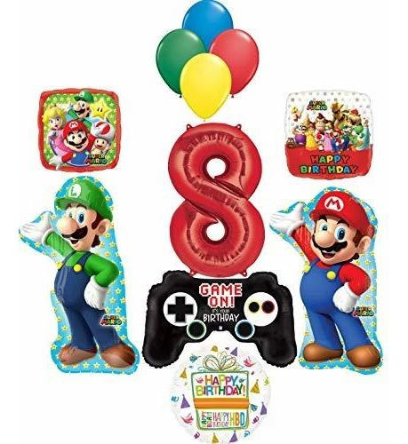 Globos De Fiesta Infantil Super Mario Brothers Party Supplie