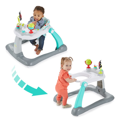 Kolcraft Tiny Steps 2 En 1 - Caminador Plegable Para Bebes Y
