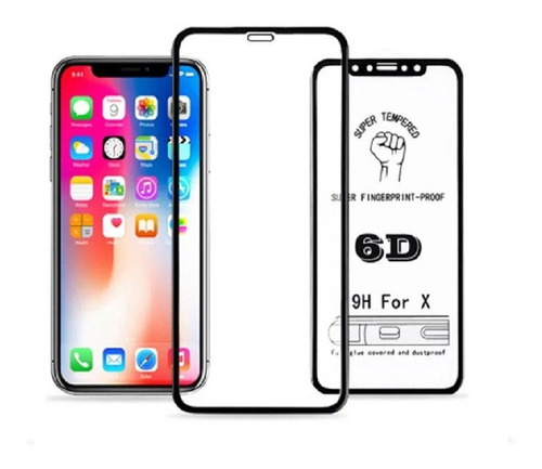 Glass Vidrio Templado Curvo Full 5d Para iPhone XS Max + Env