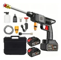 Comprar Hidrolavadora Inalámbrica Con 2 Baterías Para Lavar Autos,pistola Para Hidrolavadoras Portatil,hispeed Mqk104 Negro