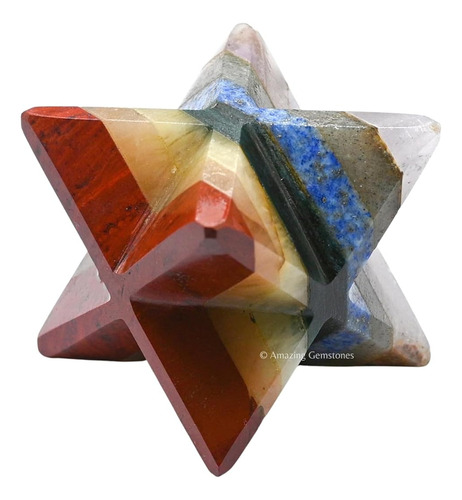 Merkaba De Chakra Cristal 1.5 Pulgadas Cubo Metatrón D...