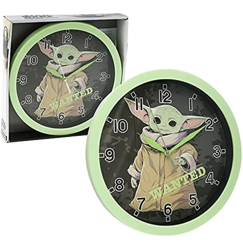 Star Wars Baby Yoda 9.5 Pulgadas Reloj De Pared Oficina Hoga