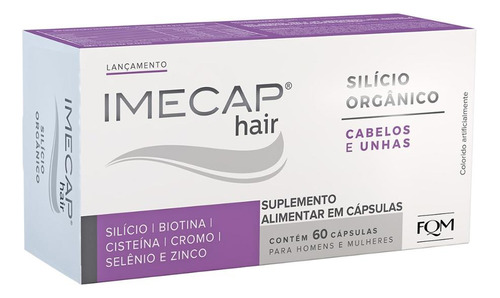Imecap Hair Cabelos E Unhas 60 Cápsulas