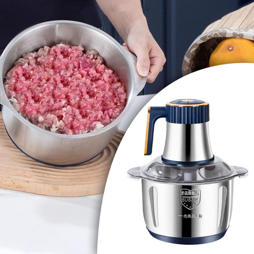 Processador De Alimentos Picador Elétrico 5l Visível Azul